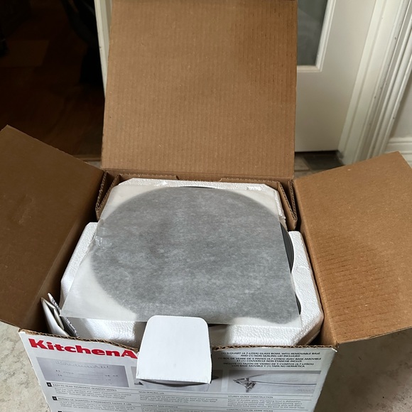 KITCHENAID TILT MIXER 5QT GLASS BOWL WITH MEASUREMENTS AND MARKINGS COOK RECIPE - Picture 4 of 5